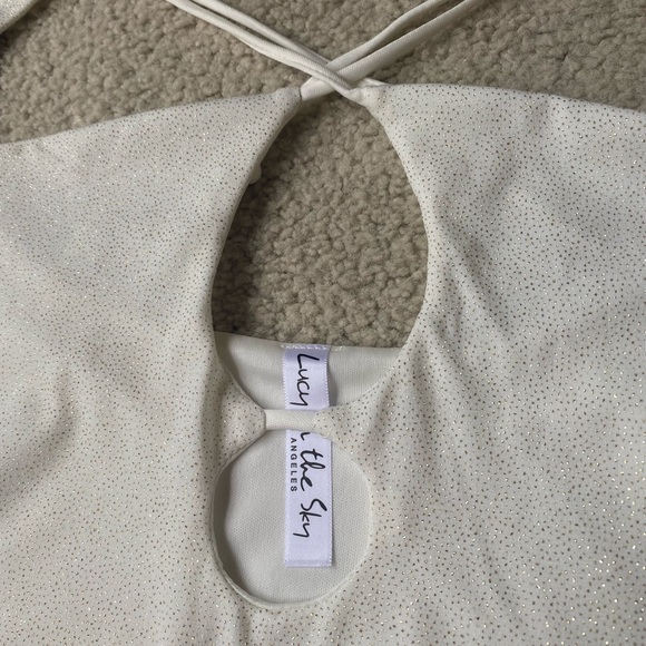 Shimmering Cutout Cocktail Party Mini Dress - Picture 9 of 14